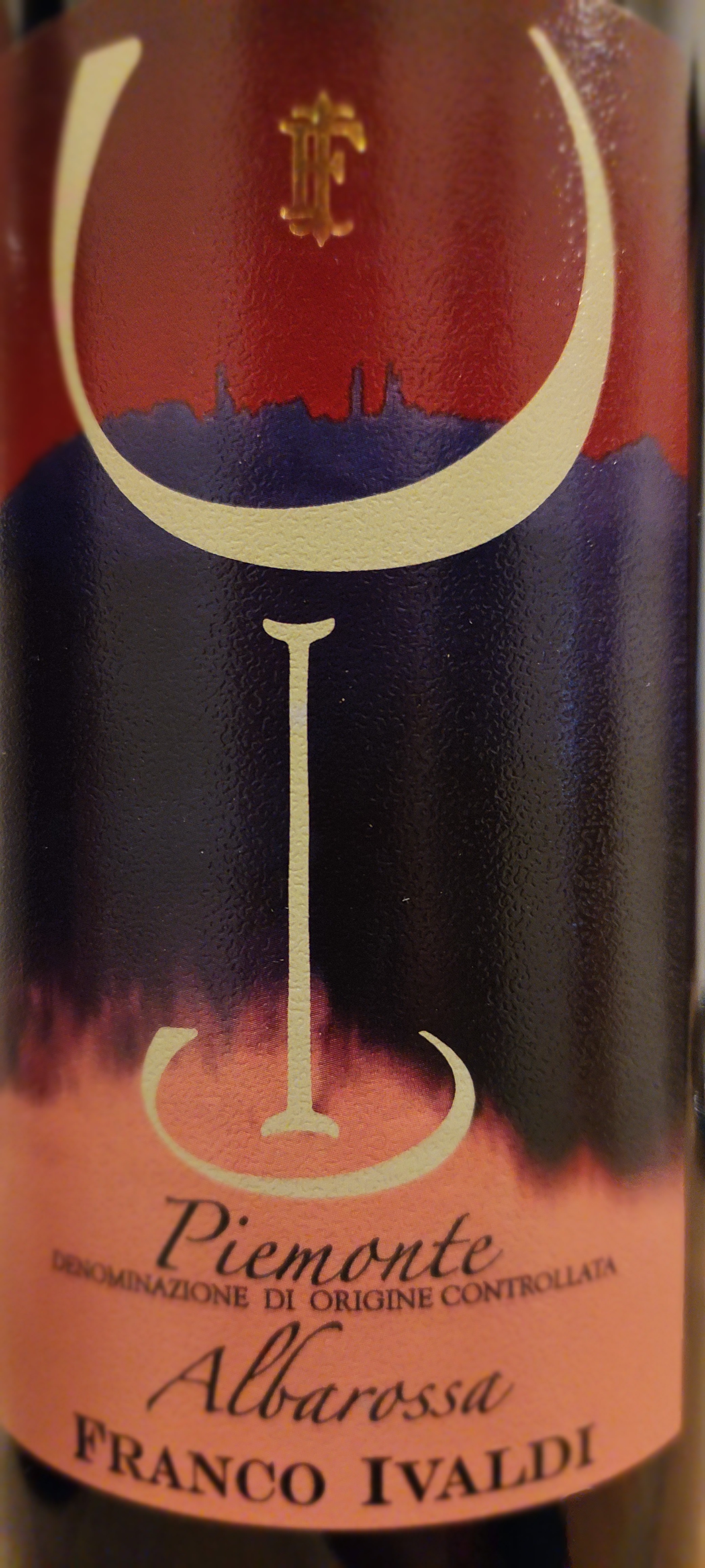 vino Piemonte albarossa, cantina Franco Ivaldi